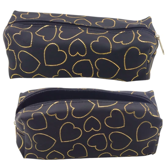 Juodas penalas su vienu skyriumi Golden Hearts 20 x 8 cm Penalai