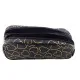 Black pencil case, two compartments, with golden hearts 23,5 x 10 cm Pennants