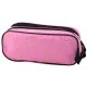 Pink pencil case with two compartments with golden hearts, 23,5 x 10 cm Pennants