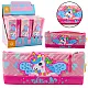 Pink pencil case with unicorn 20 x 8,5 cm Pennants