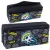 Black pencil case with football motif