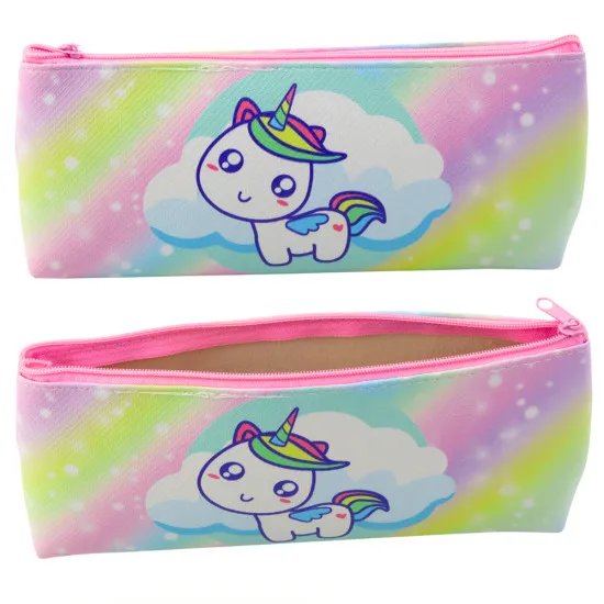 School pencil case with unicorn and rainbow motif Pennants