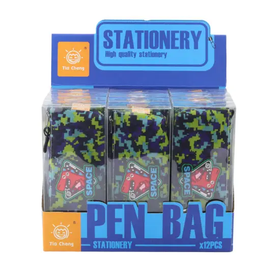 Mėlynas/žalias penalas 20 x 8 cm Dinosaur Penalai