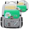 Grey school backpack with dinosaurs 21 l, 39 cm Backpacks