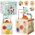 Educational Cube Sensory Sorter 5 tasoa puinen