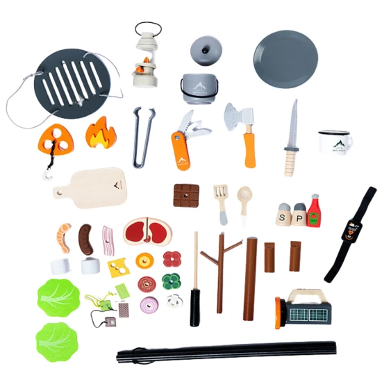 Medinis stovyklavimo rinkinys Mediniai žaislai