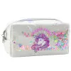 Mokyklinis baltas penalas Unicorn Confetti 20 cm Kanceliarinės prekės