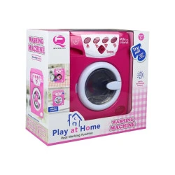 Rožinė skalbimo mašina su garso ir šviesos efektais