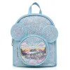 Lasten sininen reppu glitterillä ja hiirenkorvilla, 22 cm, 3 l Reput