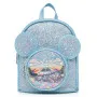 Lasten sininen reppu glitterillä ja hiirenkorvilla, 22 cm, 3 l 