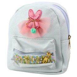 Vaikiška balta kuprinė Zuikis 2,5 m, 20 cm