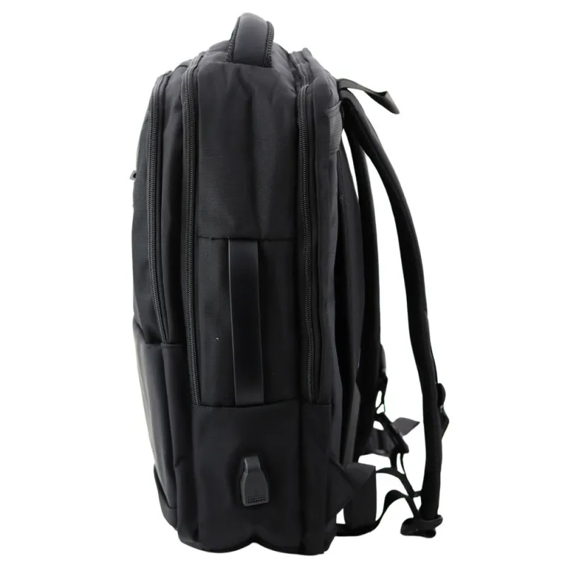 Juoda kuprinė su USB 26 l, 45 cm Kuprinės