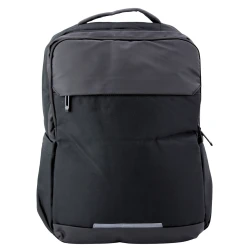 Juoda kuprinė su USB ir kišene nešiojamajam kompiuteriui 16 l, 45 cm