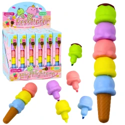 Ledų formos spalvoti žymekliai, 5 vnt 18 cm