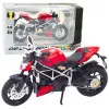 Raudonas/juodas sportinis metalinis motociklas Žaisliniai motociklai
