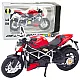Raudonas/juodas sportinis metalinis motociklas Žaisliniai motociklai