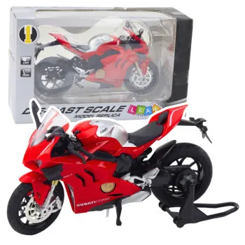 Metalowe reflektory do motocykli sportowych w kolorze czerwonym 1:12