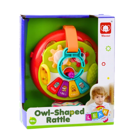 Interaktyvus pelėdos pakabukas su judančiomis dalimis Kūdikiams