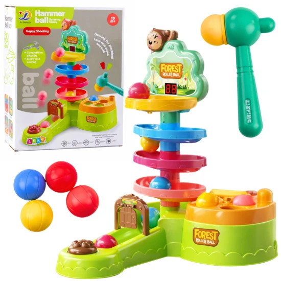 Interaktyvus sensorinis kamuoliukų takelis Kūdikiams