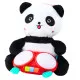 Pliušinė panda su būgnais- muzikinis žaislas Kūdikiams