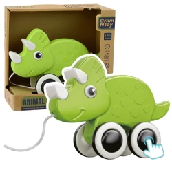 Žalias traukiamas dinozauras 