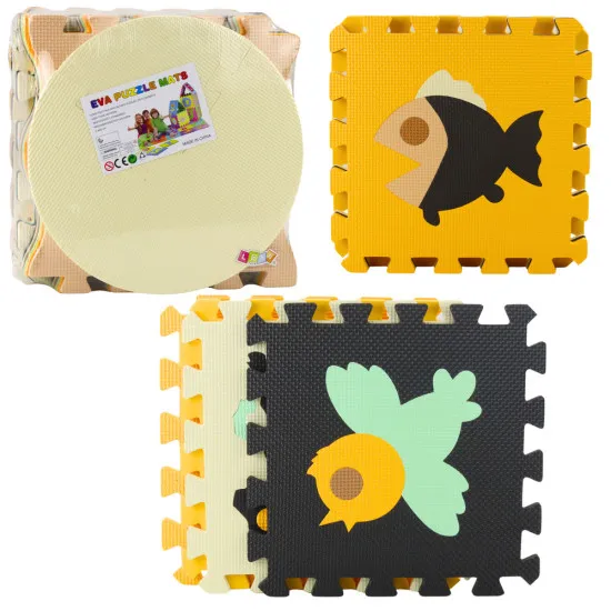Soft Puzzle Mat Animals 16 pcs. For babies