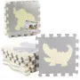 Мягкий развивающий коврик-пазл «Животные», 9 шт.