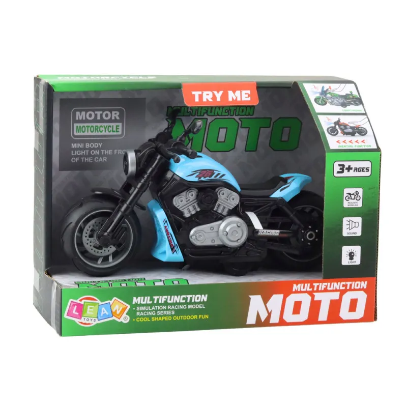 Baterijomis varomas mėlynas žaislinis motociklas Žaisliniai motociklai