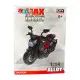 Surenkamas juodas/oranžinis motociklas Žaisliniai motociklai
