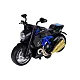 Surenkamas juodas/mėlynas motociklas Žaisliniai motociklai