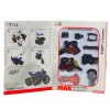 Motorcycle Assemble Bolt Metal 1:14 DIY in black and red