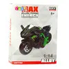 Motorcycle assembly screw metal 1:14 DIY green-blue