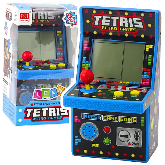 Mėlynas mini Retro Tetris Stalo ir sporto žaidimai