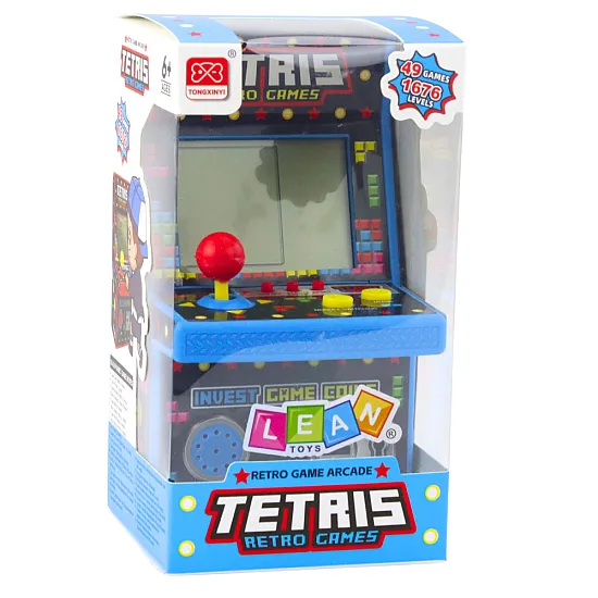 Mėlynas mini Retro Tetris Stalo ir sporto žaidimai