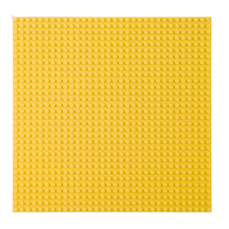 Rakennuspalikkalauta keltainen 25,5x25,5 cm Rakennuspalikat 25,5x25,5 cm