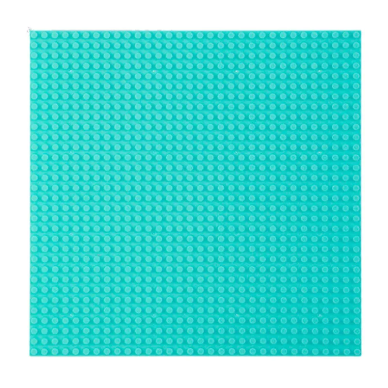 Šviesiai mėlyna statybinė lenta blokeliams 40x40cm Konstruktoriai