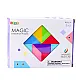 Magnetic Tangram Blocks Coloured puzzle stickers 9 pcs.