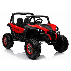 Jeep XMX603 raudonas akumuliatorinis automobilis
