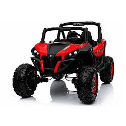 Jeep XMX603 raudonas akumuliatorinis automobilis