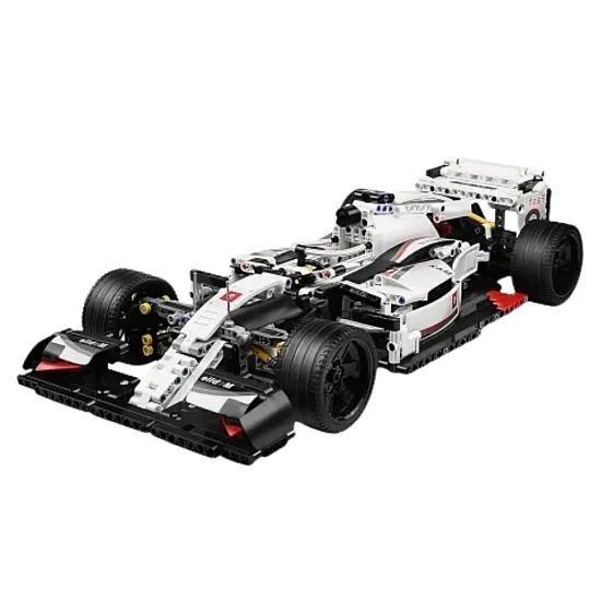 Ehitusplokid F1 võidusõiduauto valge ja punane 1235 tk. Ehitajad