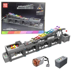 Konstruktorius rutulinis bėgis su elektros varikliu