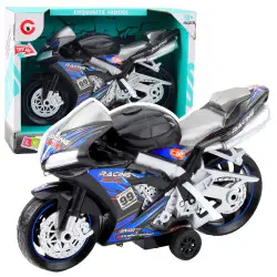 Juodai mėlynas motociklas
