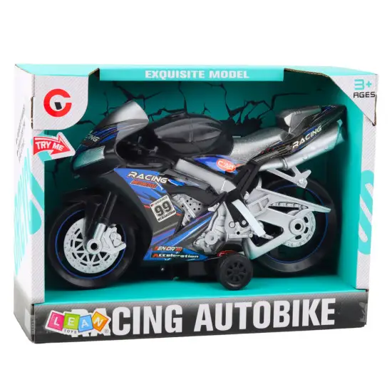 Juodai mėlynas motociklas Žaisliniai motociklai