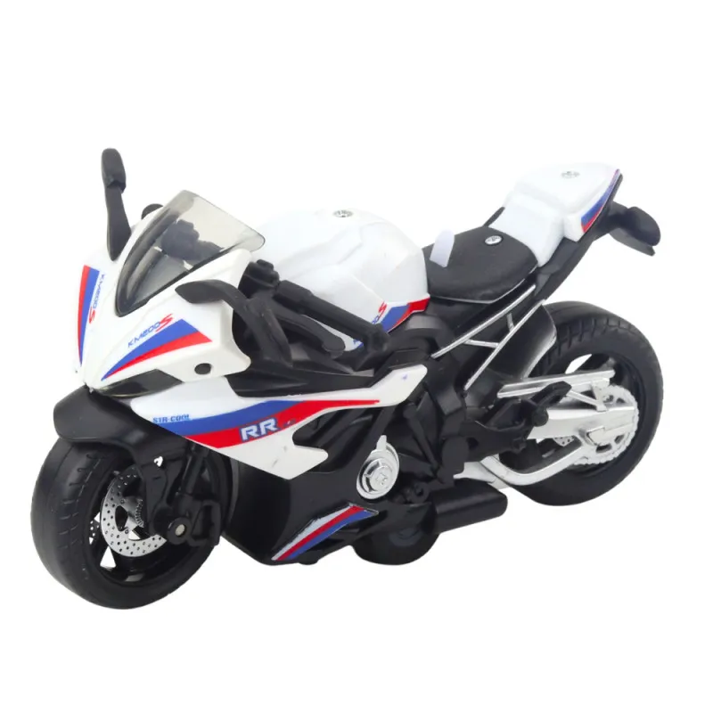 Sportinis motociklas su žibintais ir garsais Žaisliniai motociklai