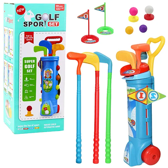 Children's Golf Set with Cart, 20-piece set