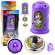 Violetinis skraidantis diskas Unicorn Spinner Launcher rinkinys Stalo ir sporto žaidimai