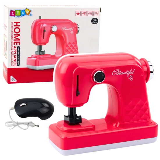 Žaislinė šviesiai rožinė siuvimo mašina Buitiniai prietaisai, virtuvės