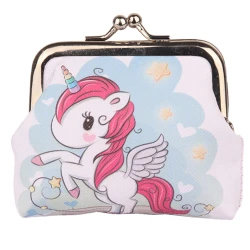 Vaikiška piniginė su metaliniu užsegimu, 10 x 9 cm