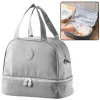 Grey brunch bag with adjustable strap 27 cm Backpacks