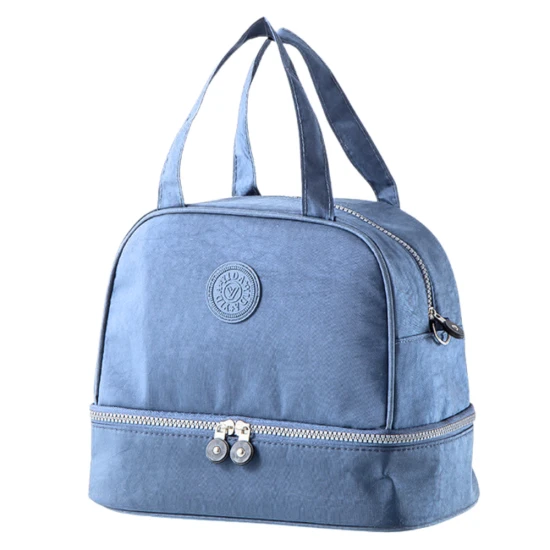 Mėlynas priešpiečių krepšys reguliuojamu dirželiu  27 cm Kuprinės